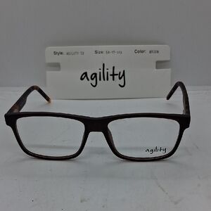 NWT Rxable Agility32 Brown Eyeglass Frames Unisex